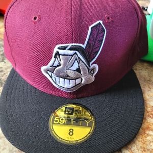 New Era Size 8 Cleveland Indians Brand new